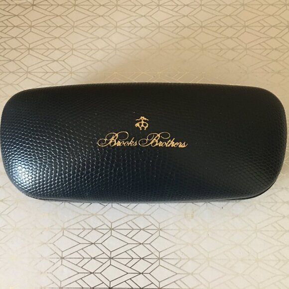 𝐁𝐑𝐎𝐎𝐊𝐒 𝐁𝐑𝐎𝐓𝐇𝐄𝐑𝐒 🐑 Navy Blue Hardshell Eyeglass Sunglass Case - Picture 2 of 7